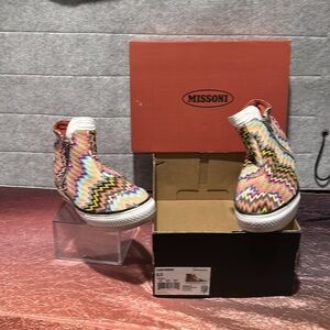 High Top Missoni Converse Chevron Zig Zag All star
